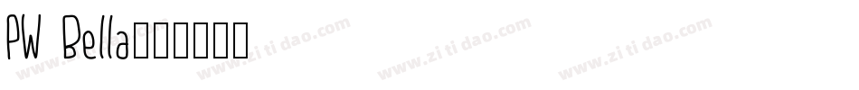 PW Bella字体转换